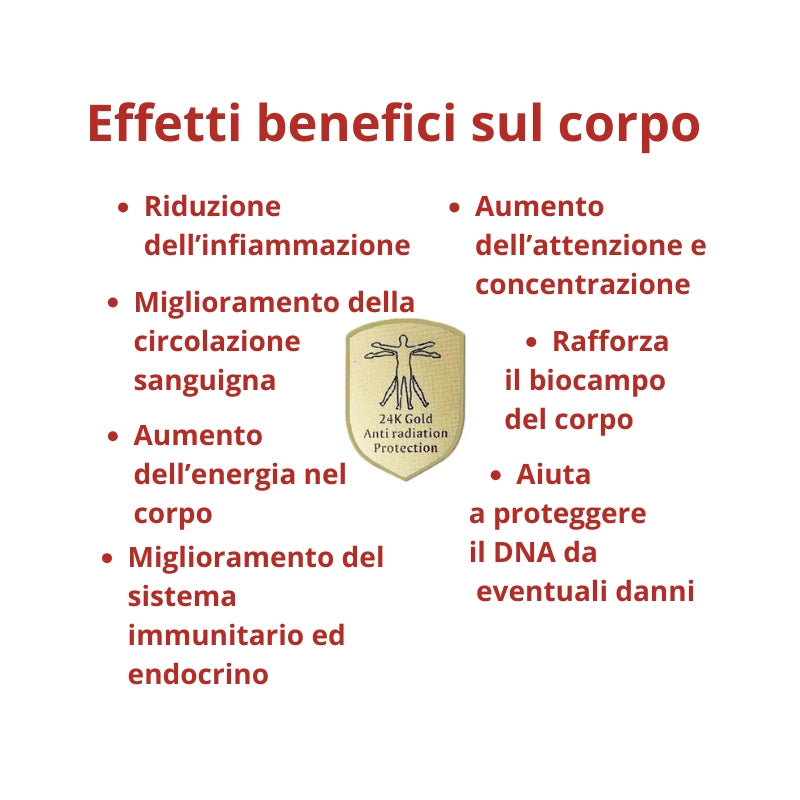 Proele™ Scudo Gold - Protezione Anti Radiazioni EMF (Electro Magnetic Fields)  🤎Cellulari e Telefoni Cordless, PC e Laptop, Router Wifi, Microonde